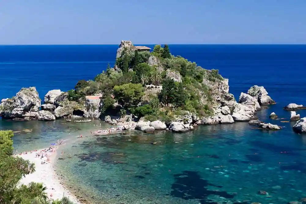 Boat excursion Taormina: from Isola Bella to Blue Cave with aperitif on board-image-7